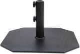 40lbs Heavy Duty Square Outdoor Patio Umbrella Base, Steel Plate Stand Weight