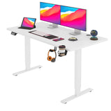 Electric Standing Desk Height Adjustable Computer Desk 55 inches Home Office Gaming