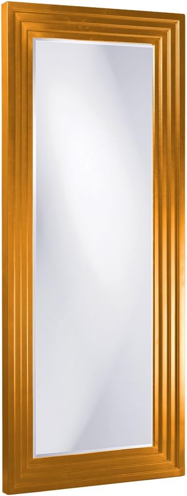 Bright Silver Leaf Tall Delano Mirror, Large Self Standing Full Length Rectangular Mirror