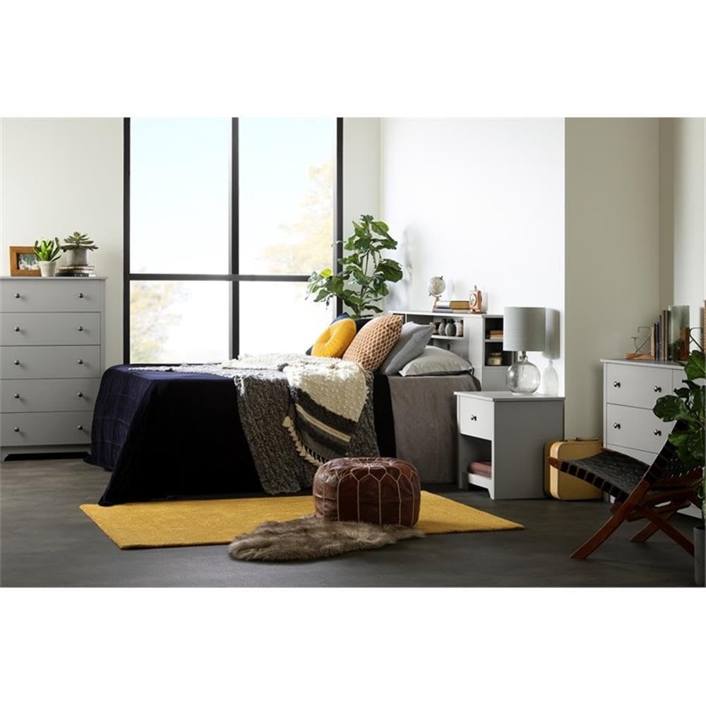 Vito 5-Drawer Chest, Soft Gray