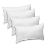 Throw Pillow Inserts 12x20 Inches (Pack of 4) White Throw Pillow Inserts Fluffy Cushion