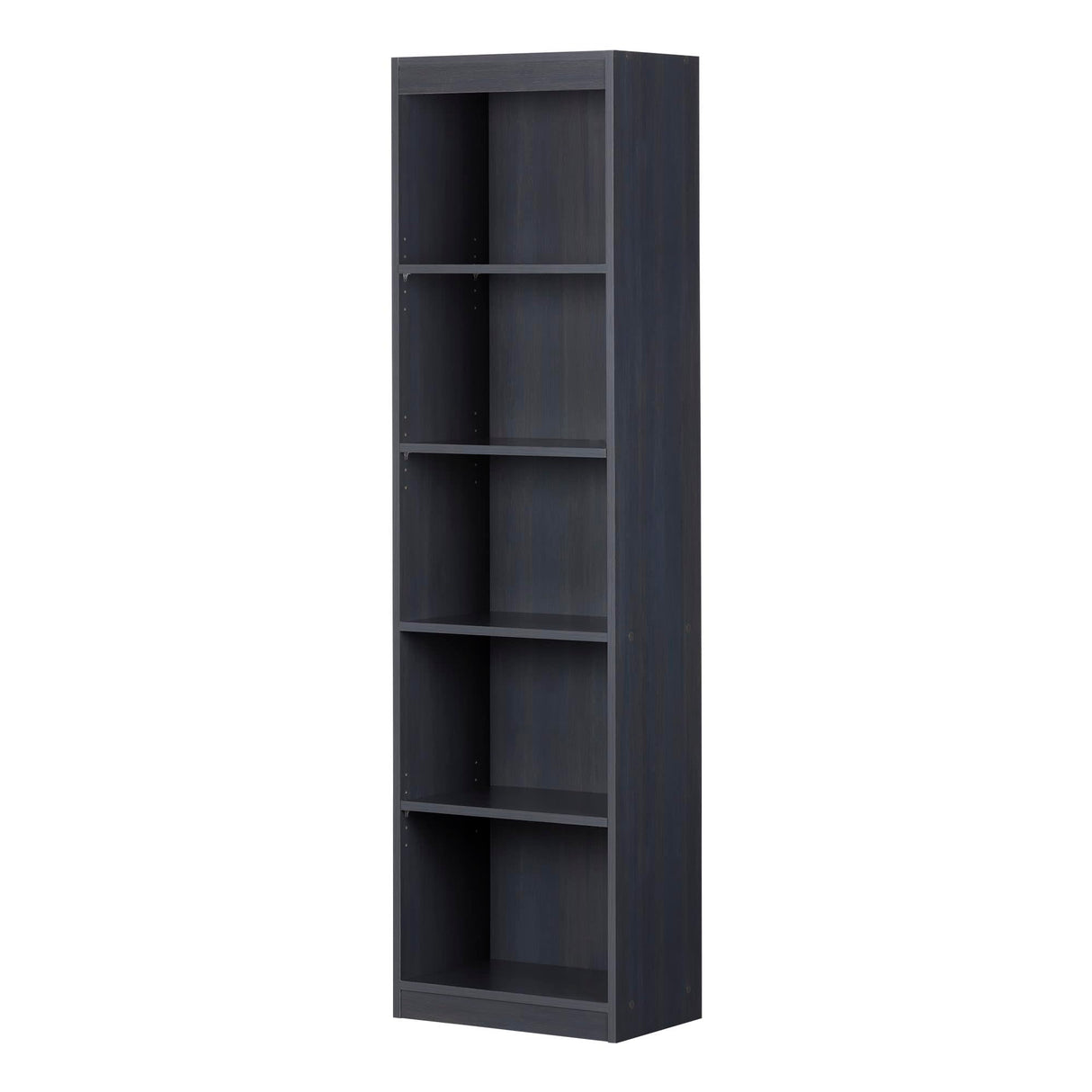 Axess 5-Shelf Narrow Bookcase, Blueberry