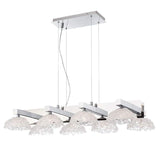 28138-013 Caramico Hand Crafted Drizzled Glass Chandelier