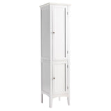 Tall Bathroom Storage Cabinet, 5-Tier Wooden Freestanding Tower Cabinet