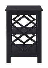 Diamond End Table, Black