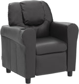 Kids Recliner Chair with Cup Holder, Toddler Furniture Children Armrest Sofa