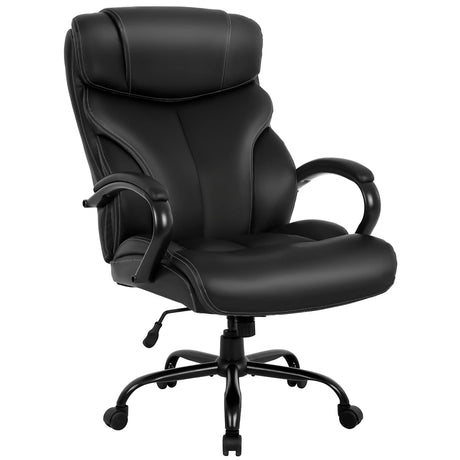 Office Chair Big and Tall 500lbs Wide Seat Desk Chair with Lumbar Support Arms High