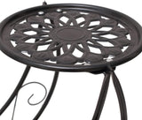 Cre Cra Metal 3 Tier Plant Stand Flower Pot Holder Potted Plant Stand Indoor Outdoor Display Rack for Patio Garden Balcony