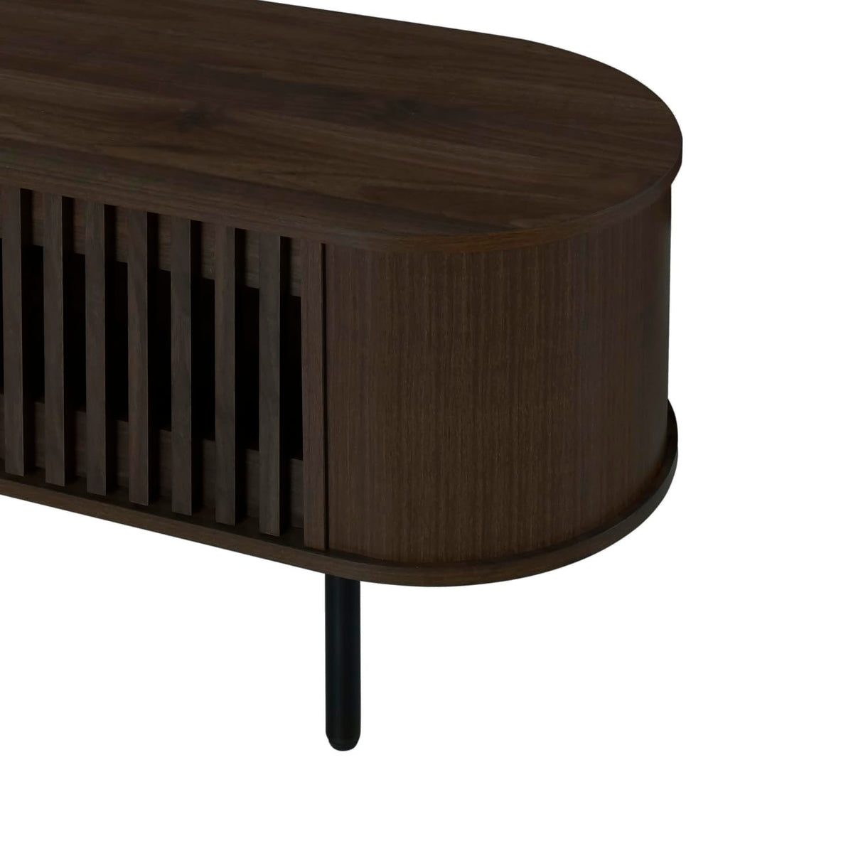 New Classic Furniture Brax Wood TV Console for TVs up to 82", Walnut