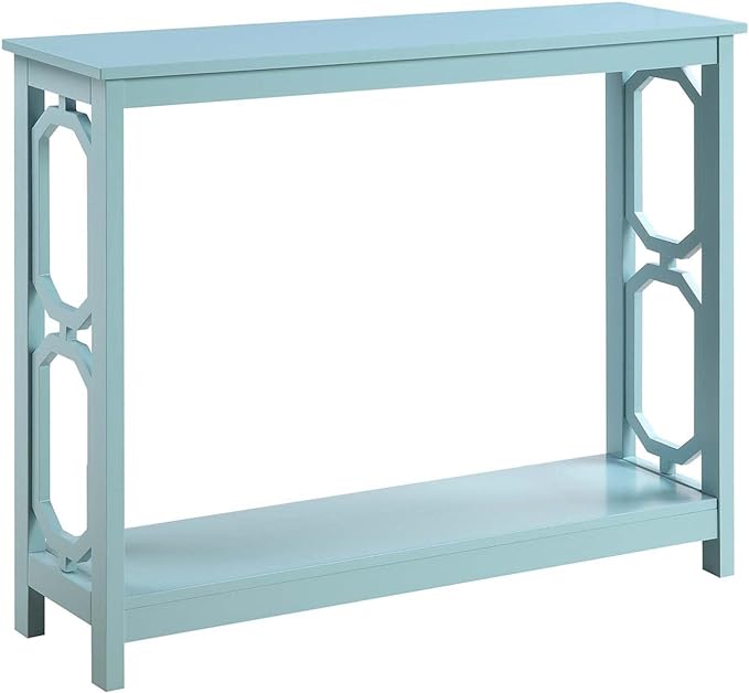 Omega Console Table, Sea Foam Blue