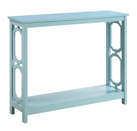 Omega Console Table, Sea Foam Blue