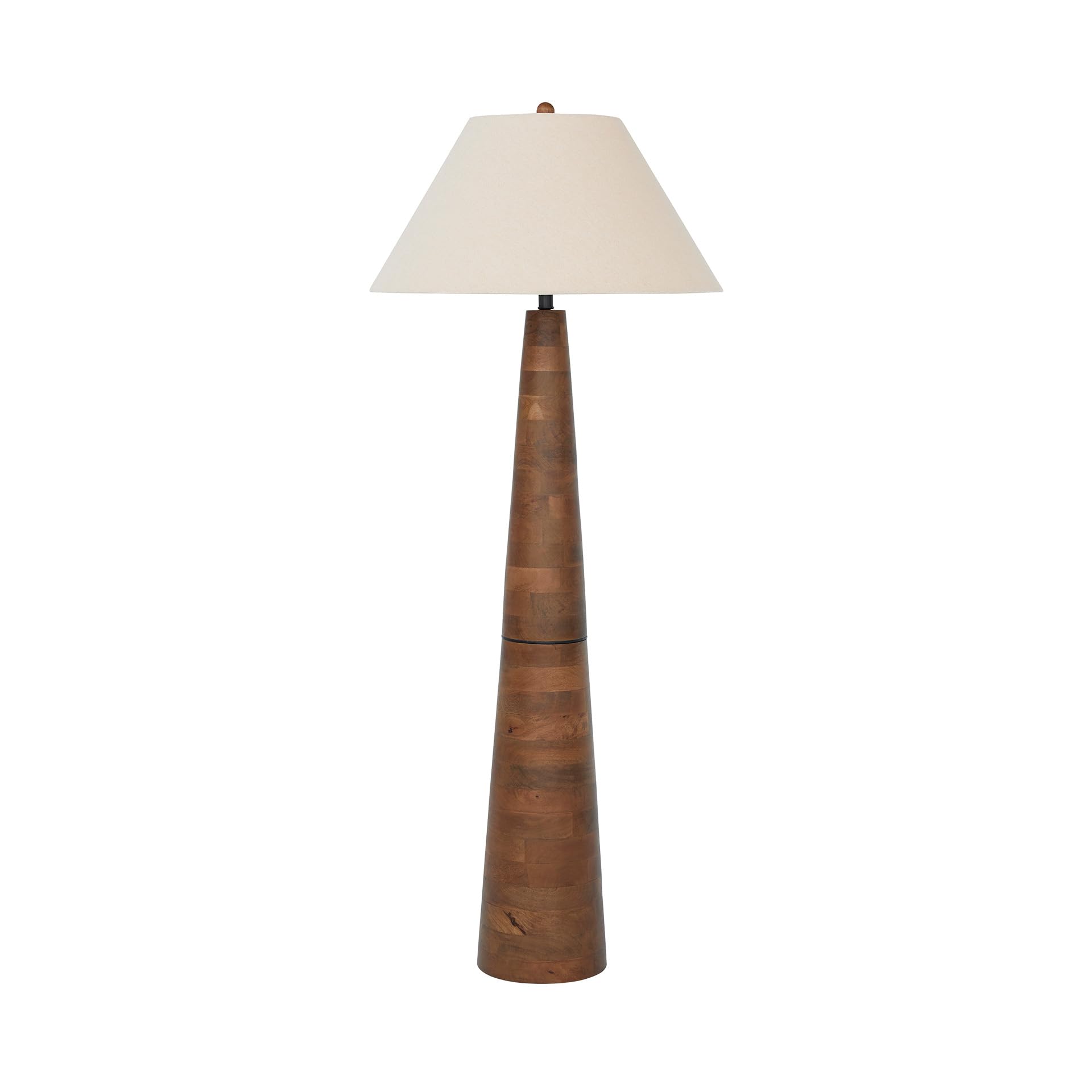 Danset Contemporary Wood Floor Lamp with 3-Way Switch