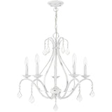 Lighting 40845-60 5 Light Antique White Chandelier