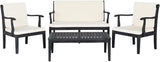 Outdoor Living Collection Bradbury 4-Piece Outdoor Living Set, Natural/Beige