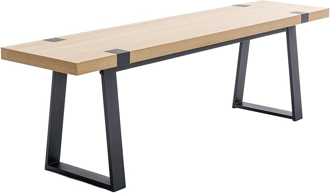 Wooden Dining Bench 60” Industrial Table Benches
