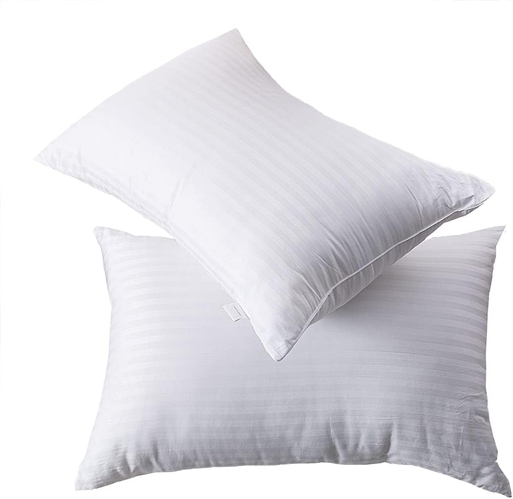 Bed Pillows for Sleeping: Queen Size Microfiber Pillows 2 Pack - Ultra Soft Breathable