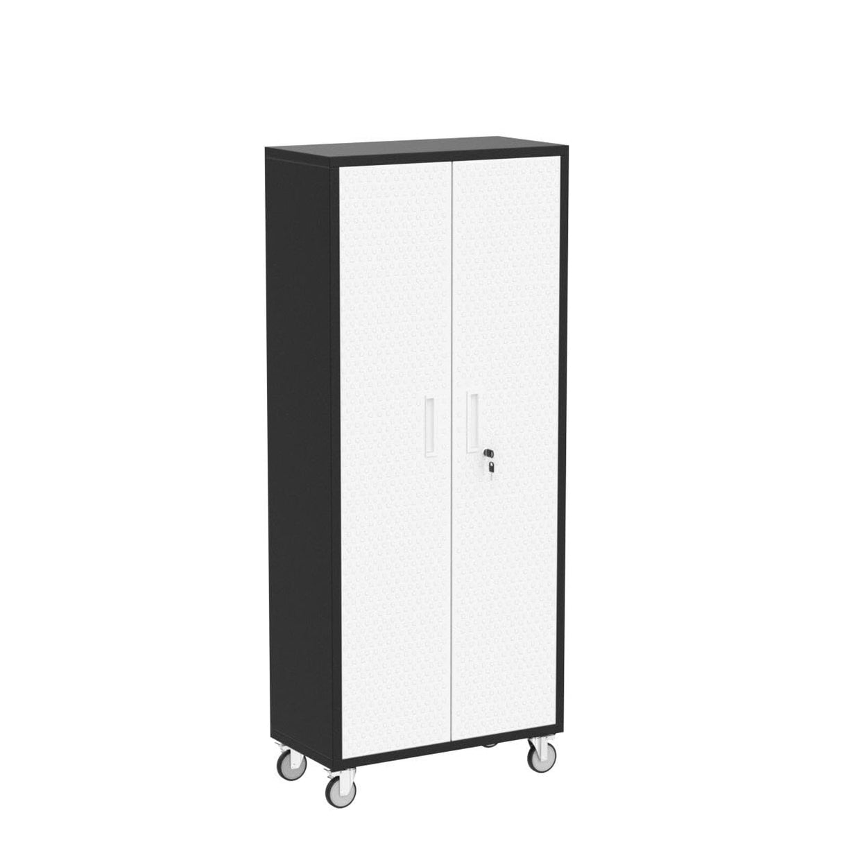 Garage Storage Cabinet, 72" Tool Storage Cabinet Utility Locker with Wheels