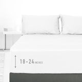 4 Piece Queen Sheets Deep Pocket, 100% Cotton Sheet Set, 22" Extra Deep Pocket Queen
