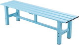 70 Inches Aluminum Outdoor Weatherproof Bench Backless, 550 LBS Bearing Capacity