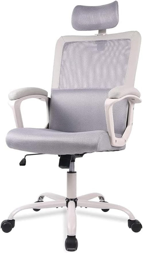 Desk Chair Ergonomic Mesh Home Office Chair, Mid Back Adjustable Computer Task Chairs Swivel Rolling