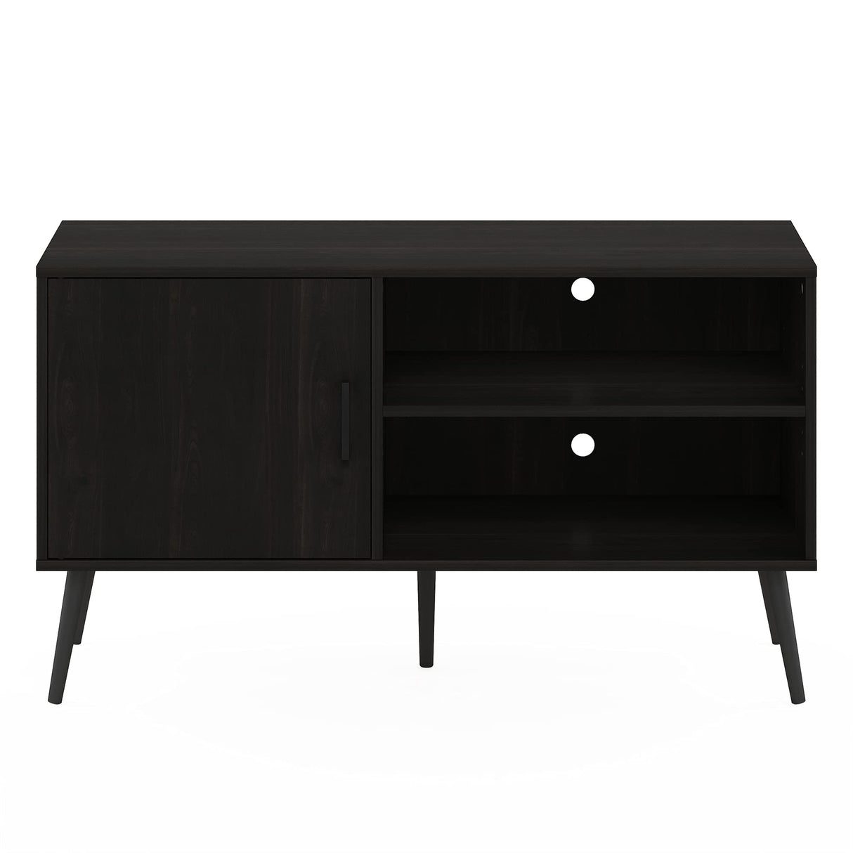 Claude Mid Century Style Stand With Wood Legs For TV Up To 55 Inches