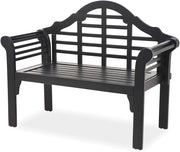 Weatherproof Lutyens Outdoor Bench | Holds Up To 400 lbs | Garden Patio Porch Park