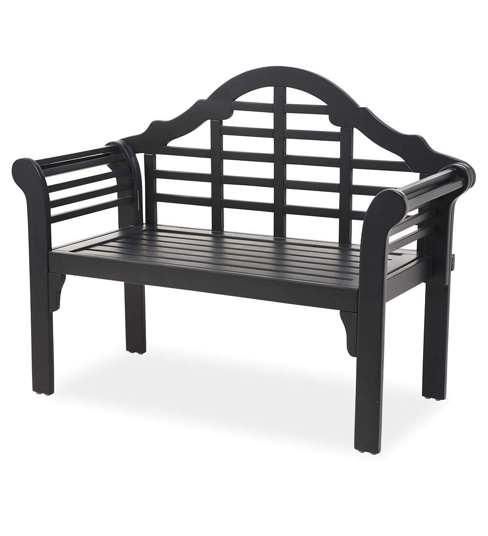 Weatherproof Lutyens Outdoor Bench | Holds Up To 400 lbs | Garden Patio Porch Park