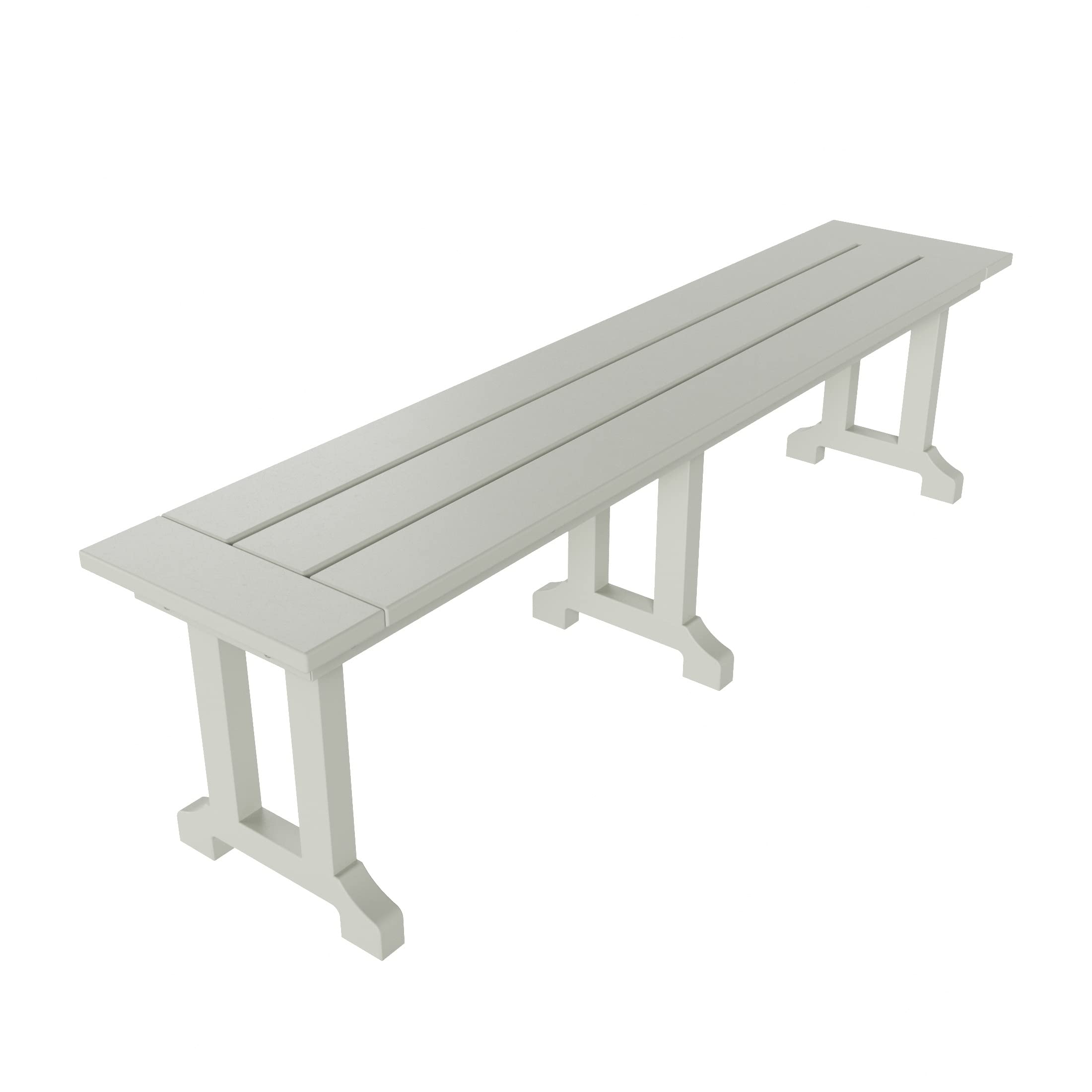 Sitting Bench 65” Inch Poly Lumber Bench Seat Chair UV Weather Resistant