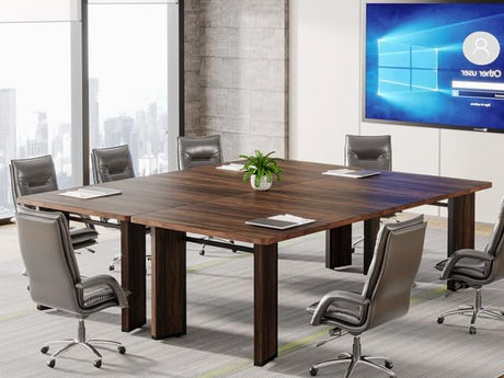 6.5FT Conference Table for 6-8, 78-Inch Large Rectangular Meeting Table