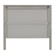 Windsor 3-Piece Set with Panel Twin Bed and 2 Nightstands, Driftwood Gray