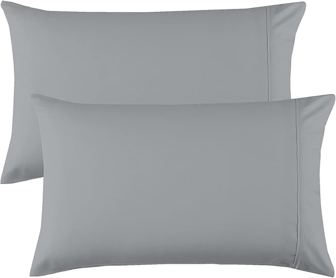 1000 Thread Count 100% Egyptian Cotton Pillow Case Set, Best King Size (20"x40") Pillowcases Sateen Weave
