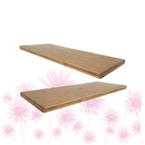 2 Pcs Wall Shelves Wall Bamboo Rack Storage Shelves Book Storage Racks