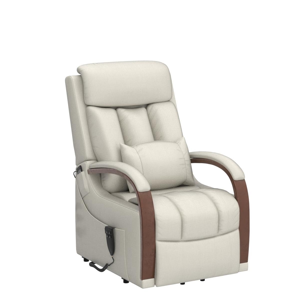 Small Lift Chair Recliner with Heat and Massage, Dual Motor Power Lift Sofa