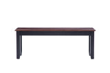 Boraam Bloomington Bench, Black/Cherry