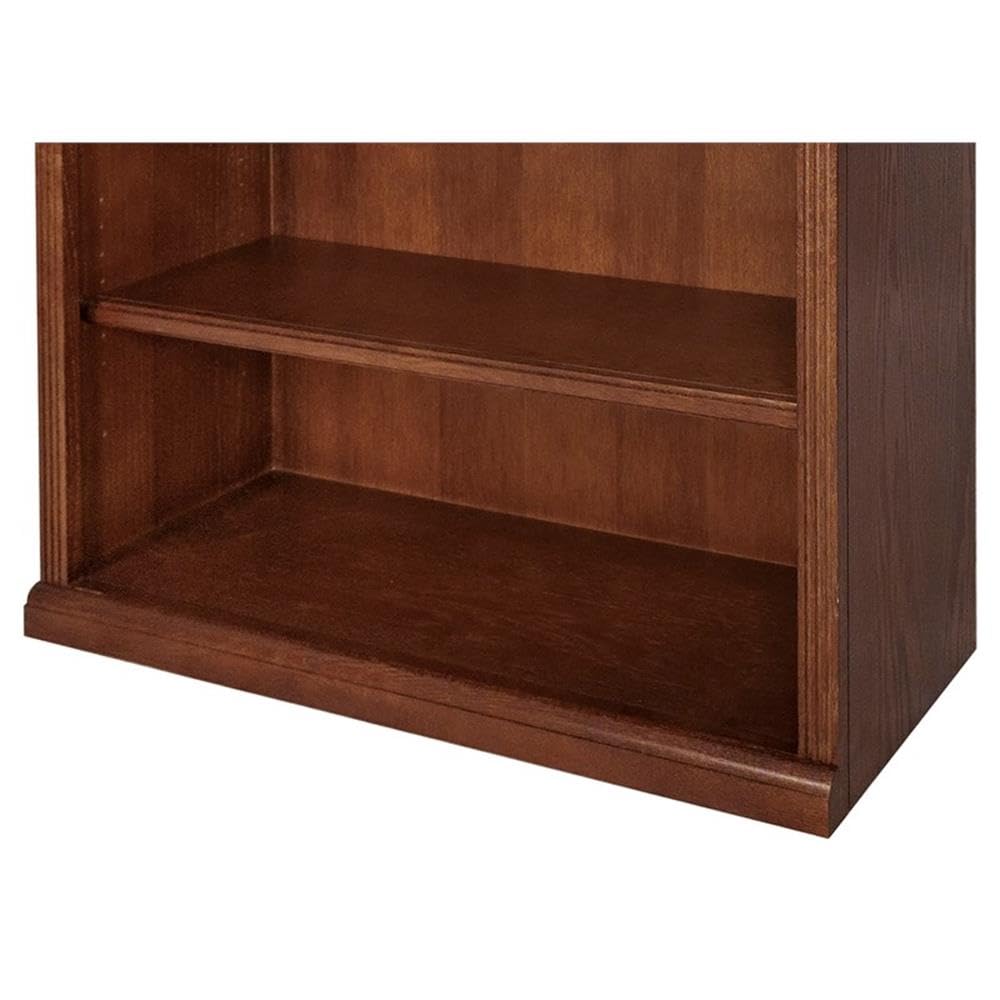 Huntington Oxford 72" Open Bookcase, Burnish Finish, Fully Assembled