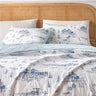 Full / Queen Coastal Quilt Bedding Set, Summer Coastal Quilt with Shams