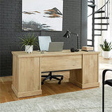 3-Piece Set with Hutch Credenza Desk & Utility Stand Library Base