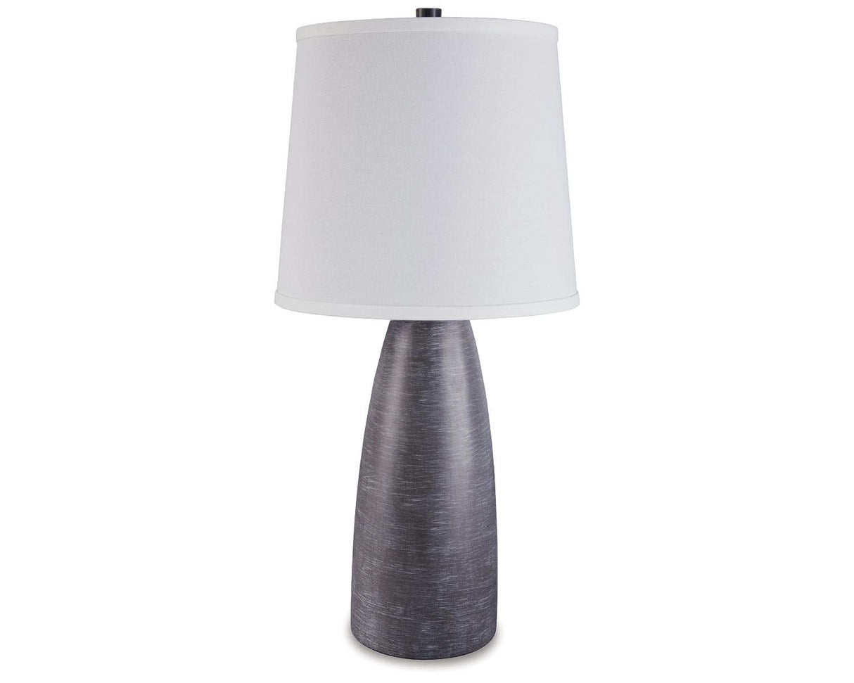 Shavontae Modern Table Lamp Set - 27.5" Gray Poly Lamps (2-Pack)
