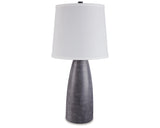 Shavontae Modern Table Lamp Set - 27.5" Gray Poly Lamps (2-Pack)