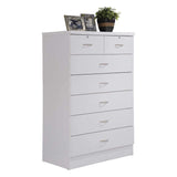 7 Drawer Wood Dresser for Bedroom