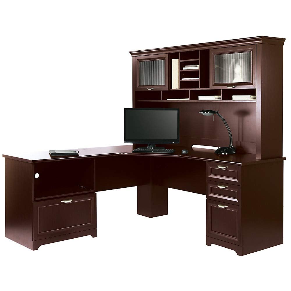 Magellan Performance 71"W L-Shape Corner Desk, Cherry