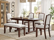 6-Piece Extendable Dining Set - Acacia Wood