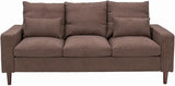 Sectional Sofa 3 Seat Couch, Modern Sofa with Solid Wood Legs, Couches Sofas for