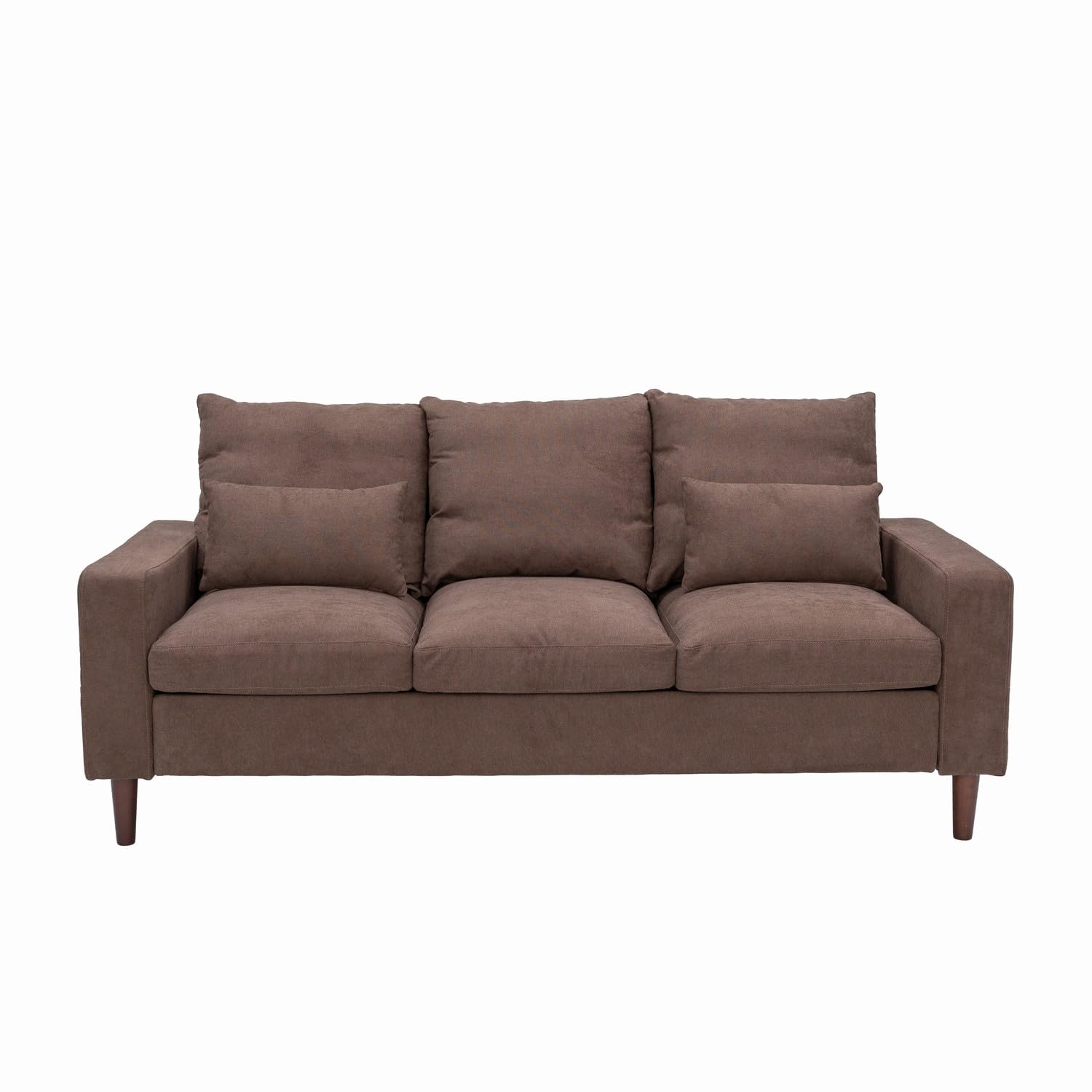 Sectional Sofa 3 Seat Couch, Modern Sofa with Solid Wood Legs, Couches Sofas for