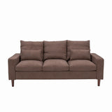 Sectional Sofa 3 Seat Couch, Modern Sofa with Solid Wood Legs, Couches Sofas for