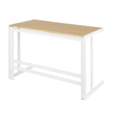 Roman Natural Wood Desk, Home Office Desk, Computer Desk, White Desk