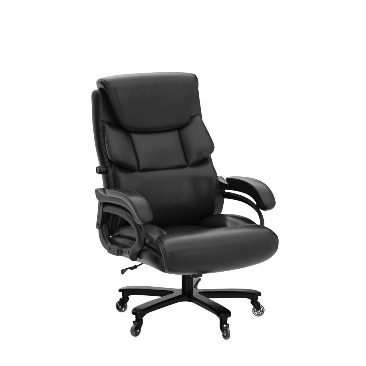 Office Chair Black Leather Ergonomic High Back Big and Tall Executive Home Office Chair