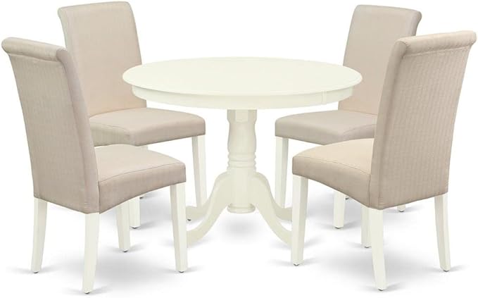 HLBA3-CAP-21 3 Piece Kitchen Table & Chairs Set Contains a Round Dining Room