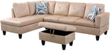 Modular Sectional Sofa Set, Oversized L Shaped Sofa Couch with Ottomans