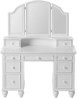 Furniture of America Athy White Vanity with Stool